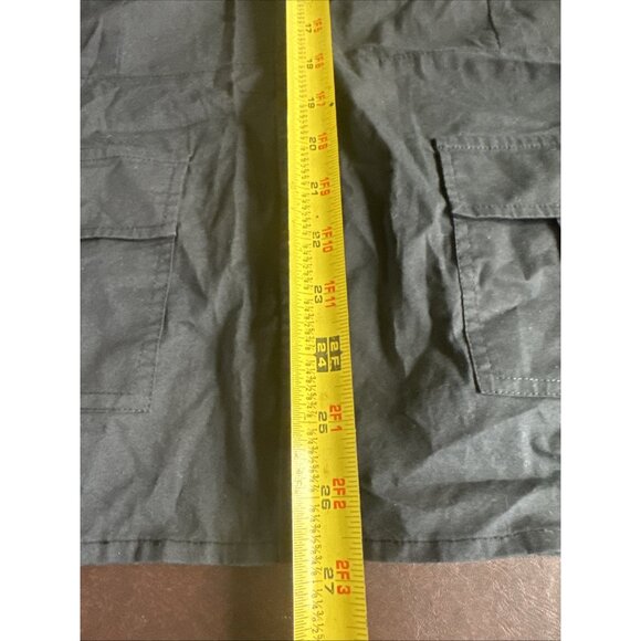 Chaus Womens Black Button-Up Shirt Jacket/Belted Waist & Roll-Up Sleeves size M - Picture 9 of 12